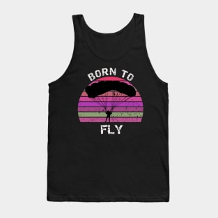 Born To Fly - Base jump sunset design Tank Top